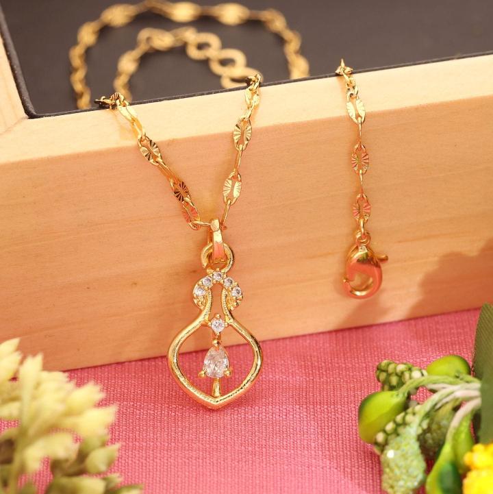 Micro Gold polish chain pendant 699 Indian imitation jewelry