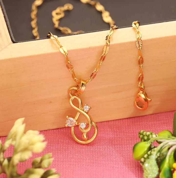 Micro Gold polish chain pendant 703 Traditional imitation jewelry