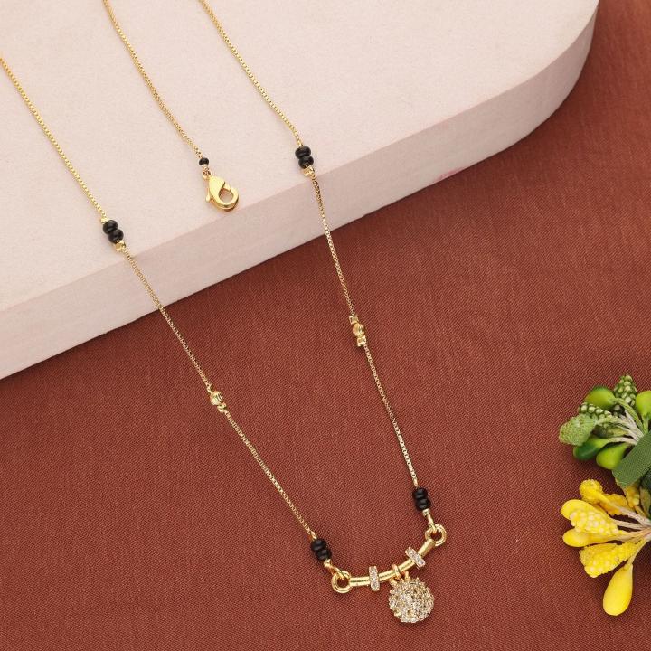 Micro gold polish manglsutra 2009 Imitation jewellery manufacturers in Delhi