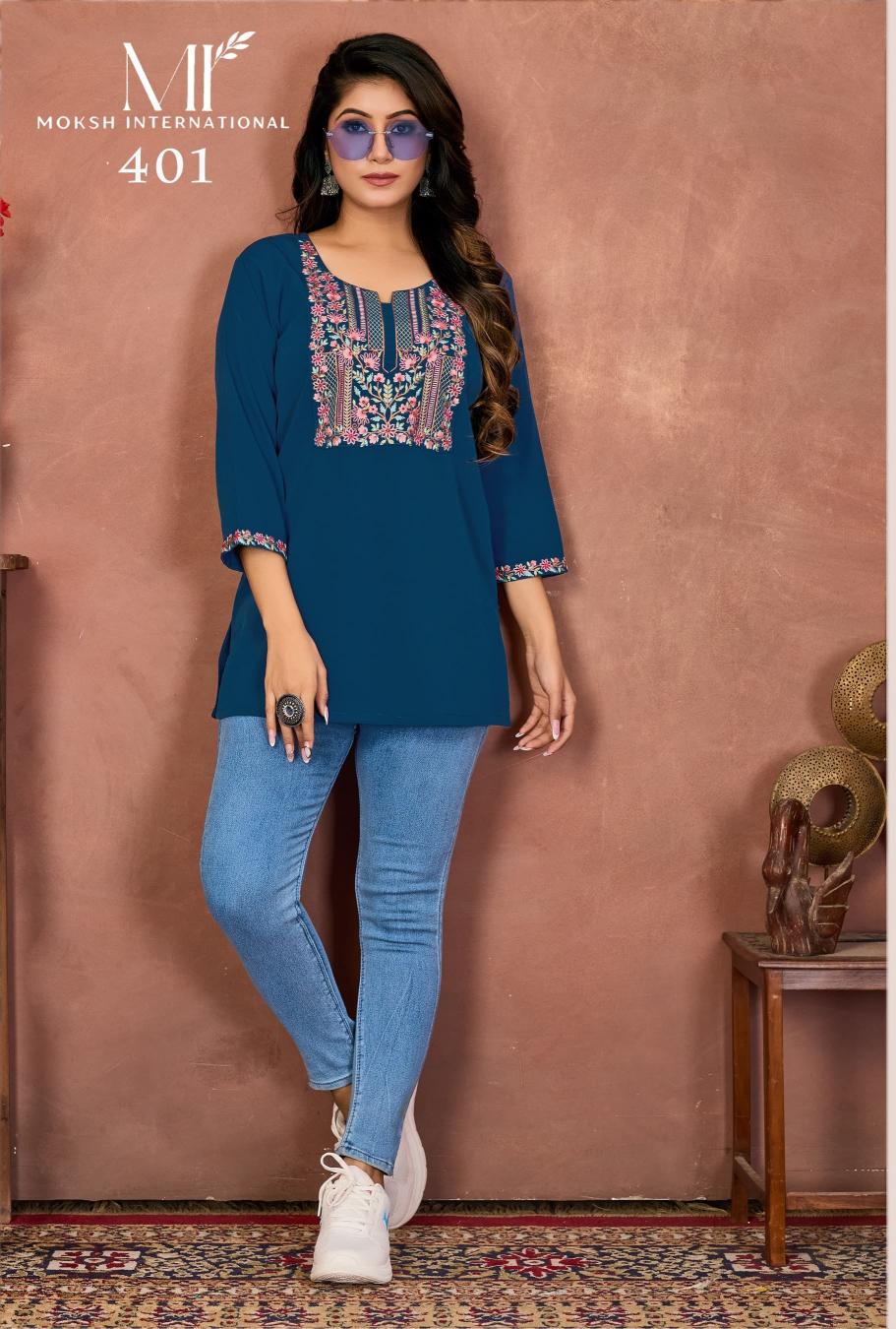 Moksh international niki vol 1 short top kurtis wholesale