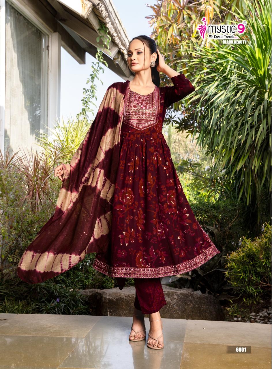 Mystic9 black beauty vol 6 nayra cut kurti manufacturer website