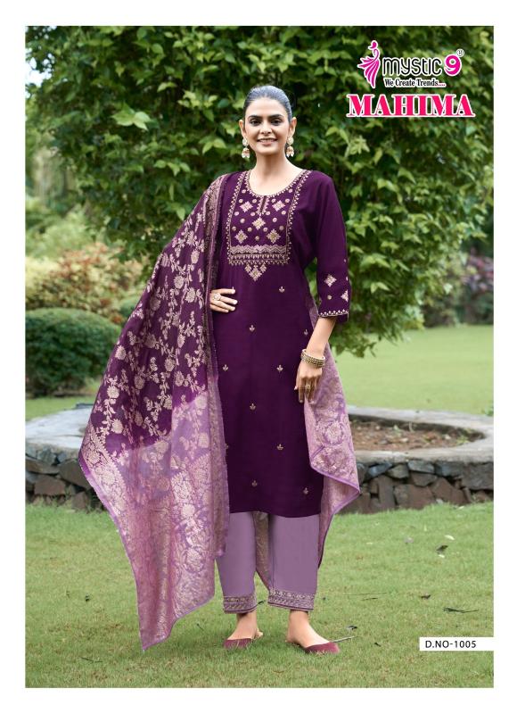 Mystic9 mahima vol 1 straight cut wholesale kurtis suppliers