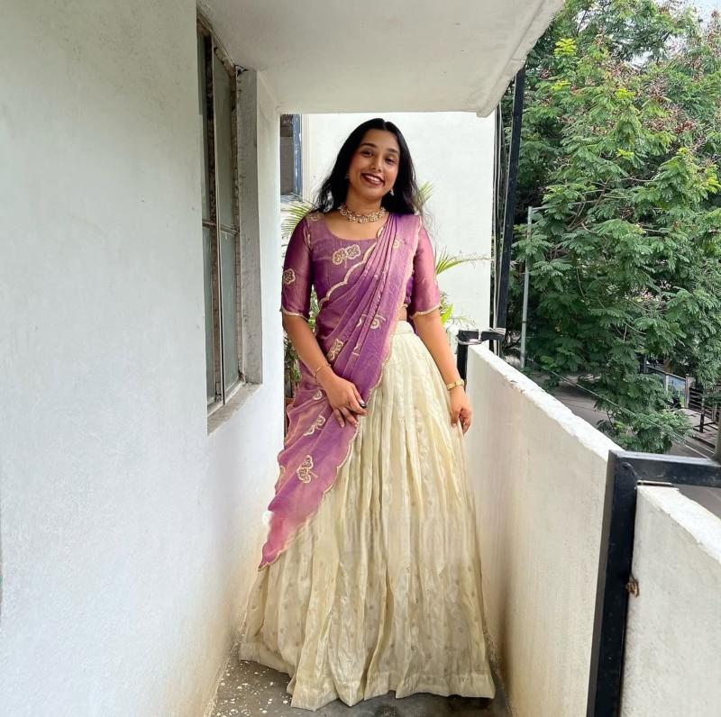 PC-549 fendy silk Pink Handcrafted lehenga choli supplier in Ahmedabad