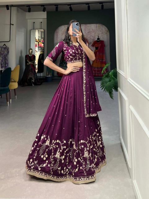 Piyuji Vichitra Silk Lehenga choli wholesalers in Mumbai