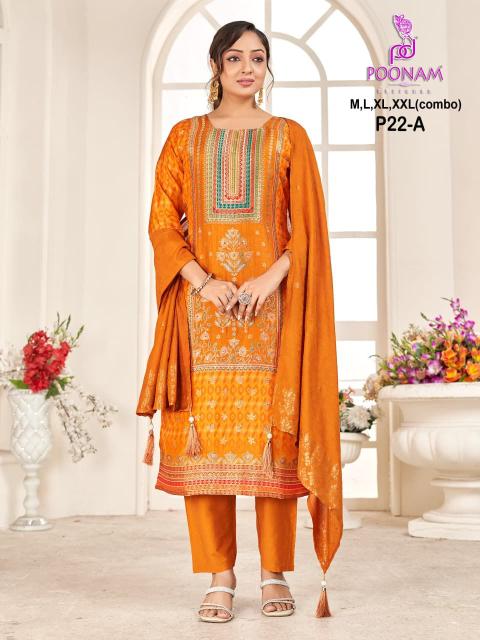 Poonam designer d.no p22 A pakistani ladies suits wholesale