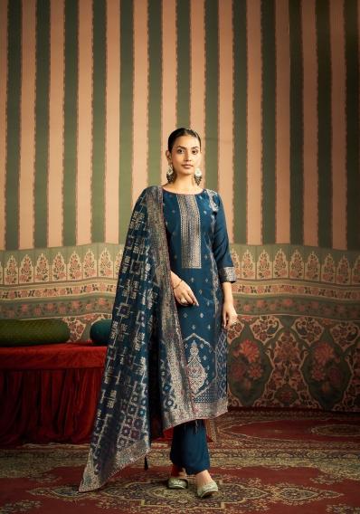 Radhika azara banarashi adah-9 wholesale dress materials market in vijayawada