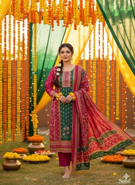 Sahilprints digital printed readymade original pakistani suits in india wholesale