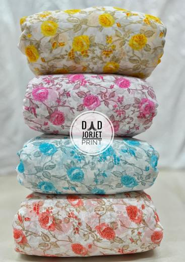 Sajni georgette Surat printed jacquard fabric manufacturers