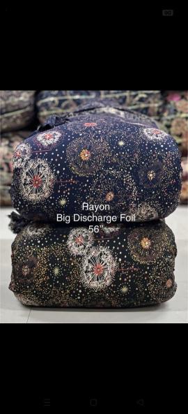 Sajni Reyon discharge foil print African fabric manufacturers in Delhi