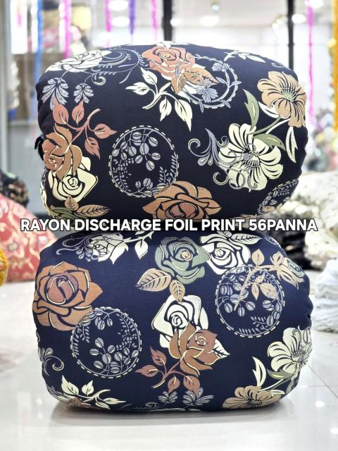 Sajni Reyon discharge foil print Woolen fabric suppliers in Delhi