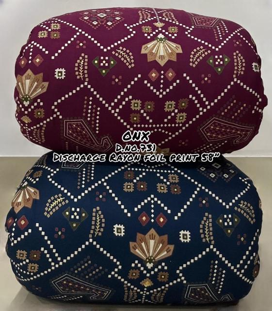 Sajni Reyon foil printe Bulk fabrics in hydrabad