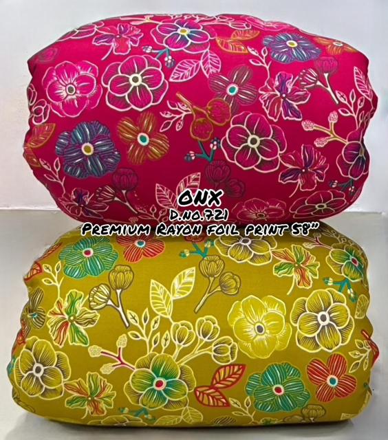 Sajni Reyon foil printe Cotton fabrics wholesalers in hydrabad