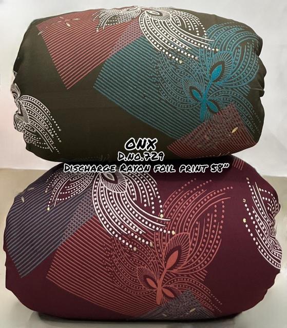 Sajni Reyon foil printe Discount fabrics in hydrabad