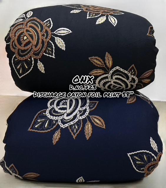 Sajni Reyon foil printe fabrics Textile market in hydrabad