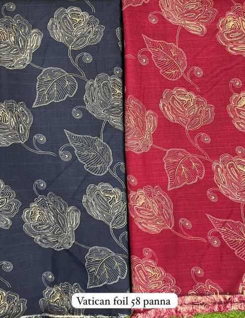 Sajni Vatican foil Block print fabrics