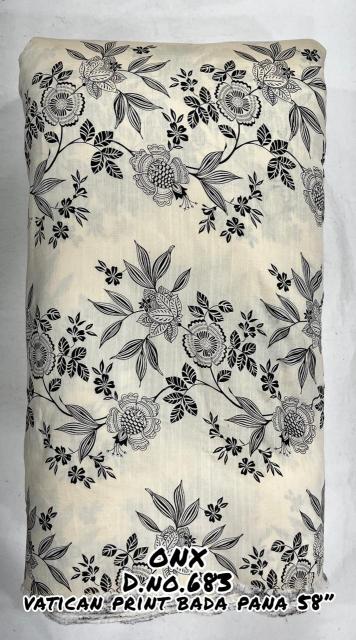 Sajni Vertican discharge foil Printe Linen fabric wholesale India