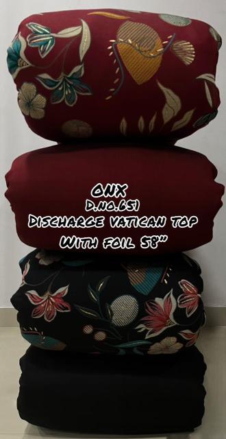 Sajni Vertican discharge foil Printed Surat wholesale velvet fabric