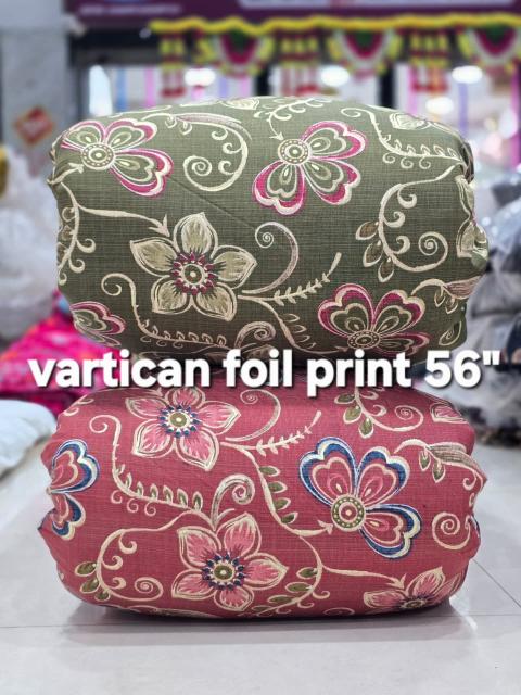 Sajni Vertican foil Printed Fabric supplier in Ahmedabad