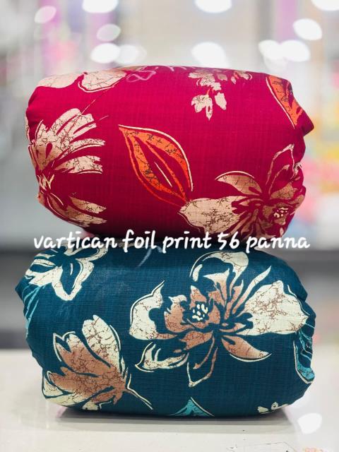Sajni Vertican foil Printed Surat wholesale net fabric
