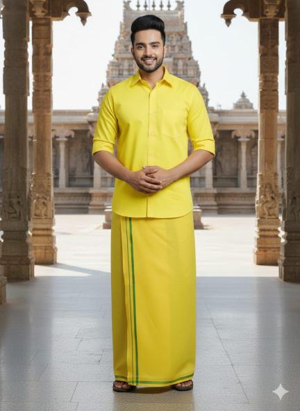 Sangeet batu caves yellow temple wear shirt - vesti wholesale