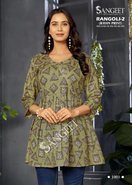 Sangeet rangoli 2 short top jaipur kurti wholesale abof