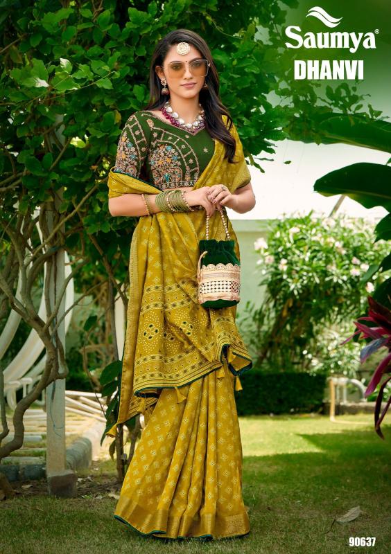 Saumya dhanvi designer wholesale saree surat