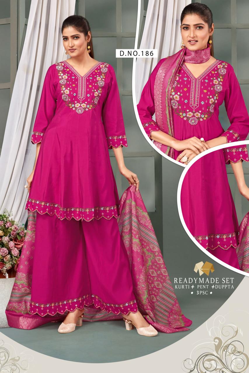 Shivay 3pcs hand karigari kurtis wholesale 