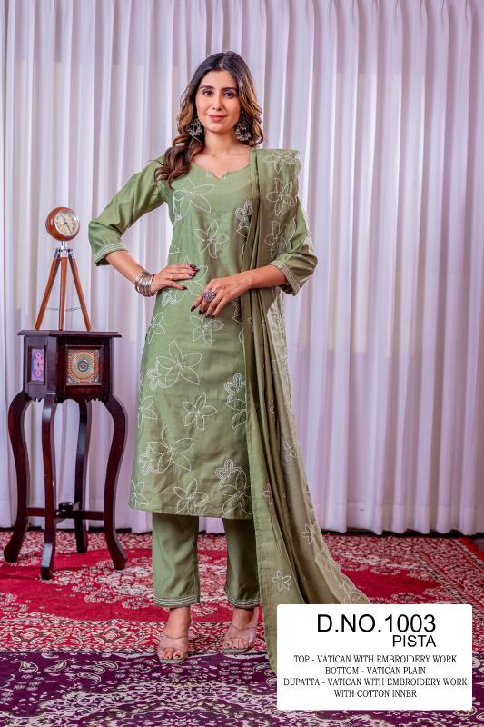 Shivay straight cut 3pcs wholesale kurtis