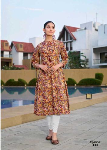 Shorya printed kurti wholesale online shopping 