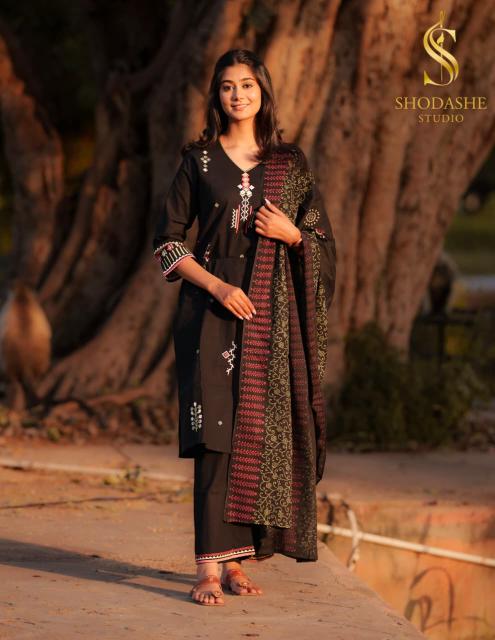 Shorya shodashe studio devki 3pcs wholesale kurtis