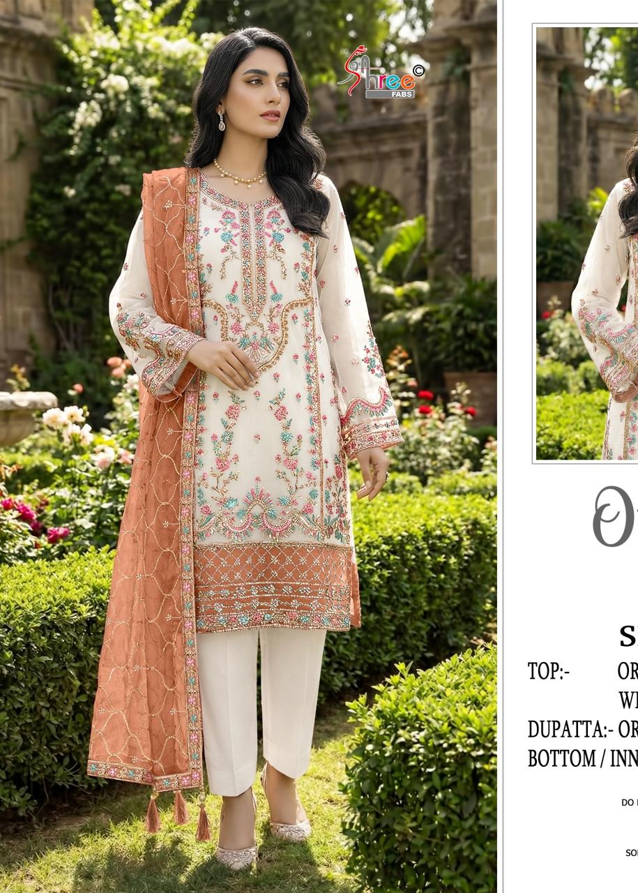 Shree fab S F5547 zarkan pakistani replica suits wholesale surat