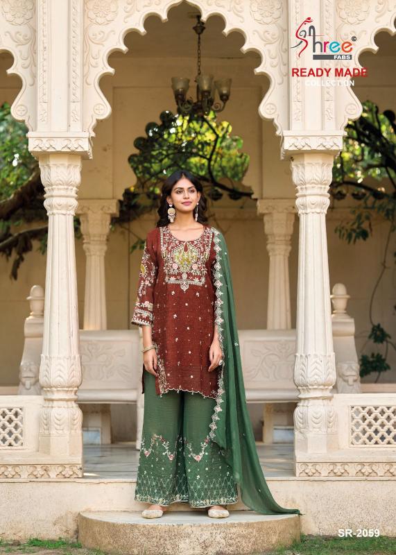 Shree fabs d.no 2059 wholesale original pakistani lawn suits on line