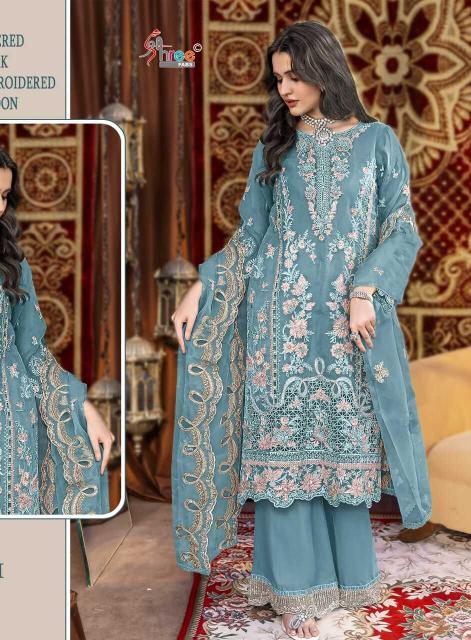 Shree fabs d.no K-5344 pakistani lawn suits wholesale in surat