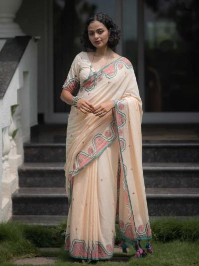 Triveni W-351 cotton surat sarees wholesale online shopping