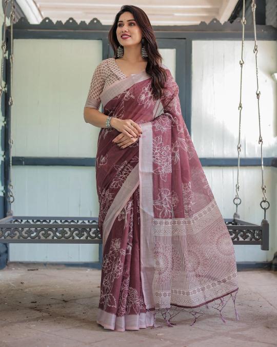 Triveni W - 360  patta linen cotton surat saree wholesale market address