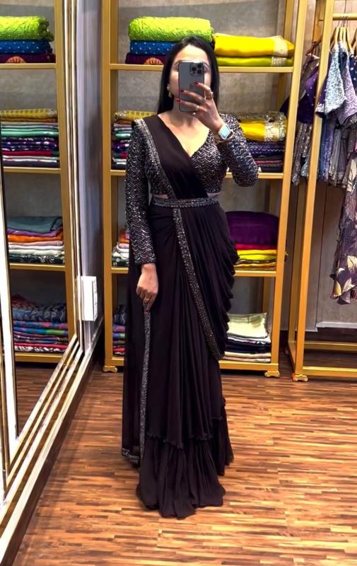 Tulsi HB-173 ready to wear saree wholesale market in surat