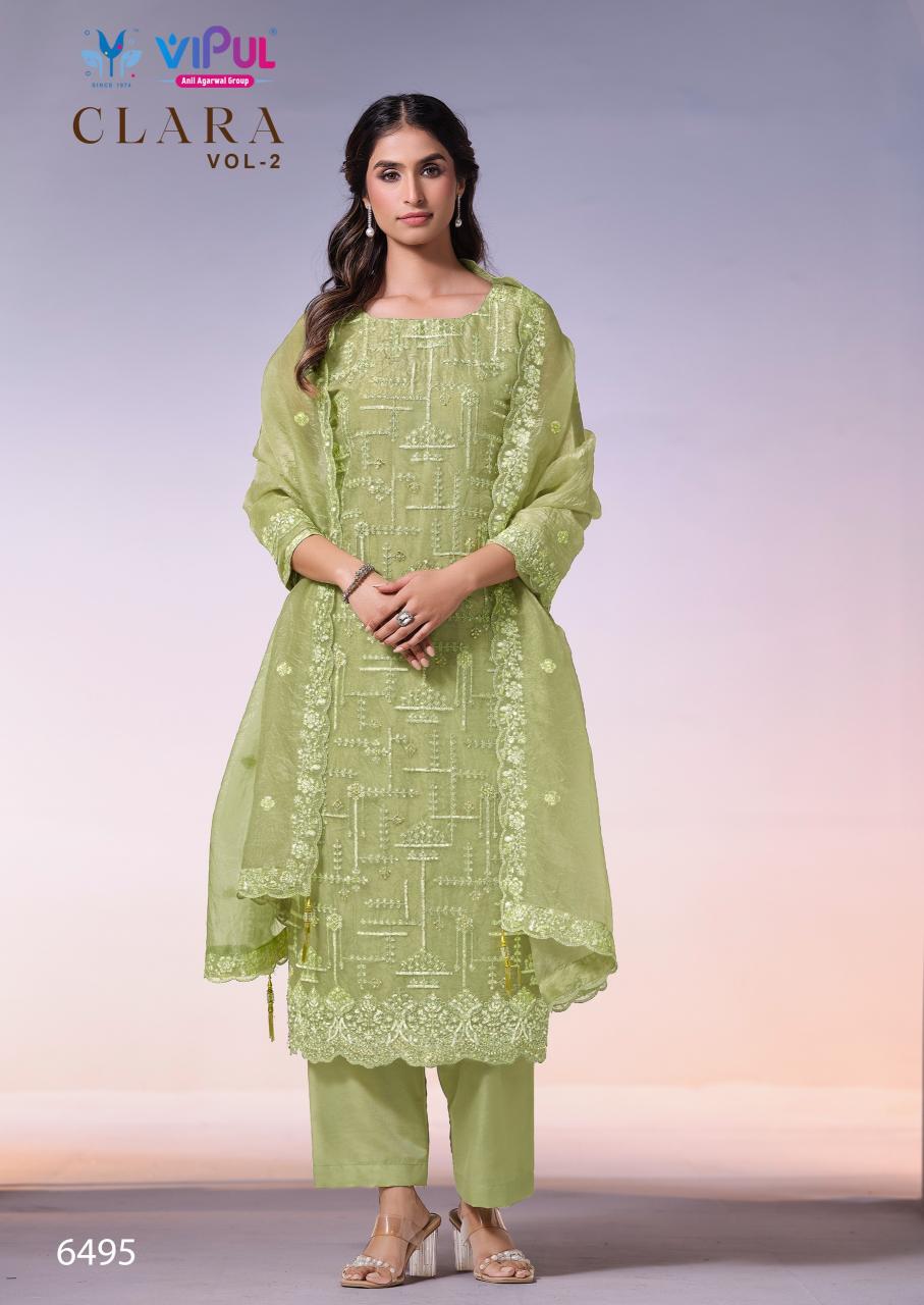 Vipul clara vol 2 designer wholesale dress material in dindigul