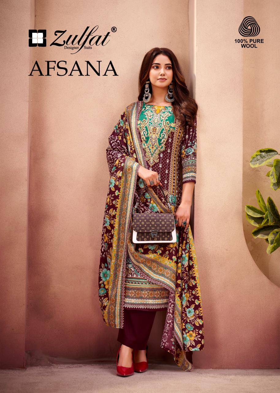 Zulfat afsana pashmina wholesale dress material cash on delivery