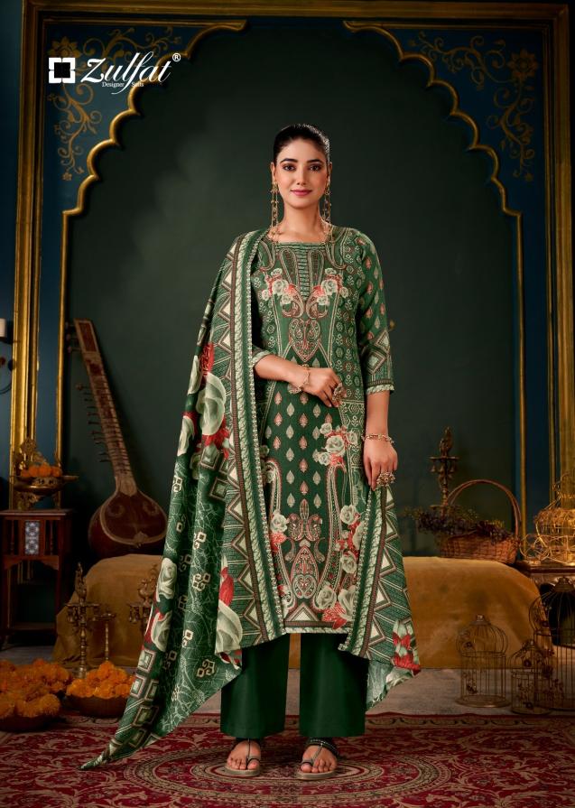 Zulfat sameera pashmina textiles wholesale dress material 