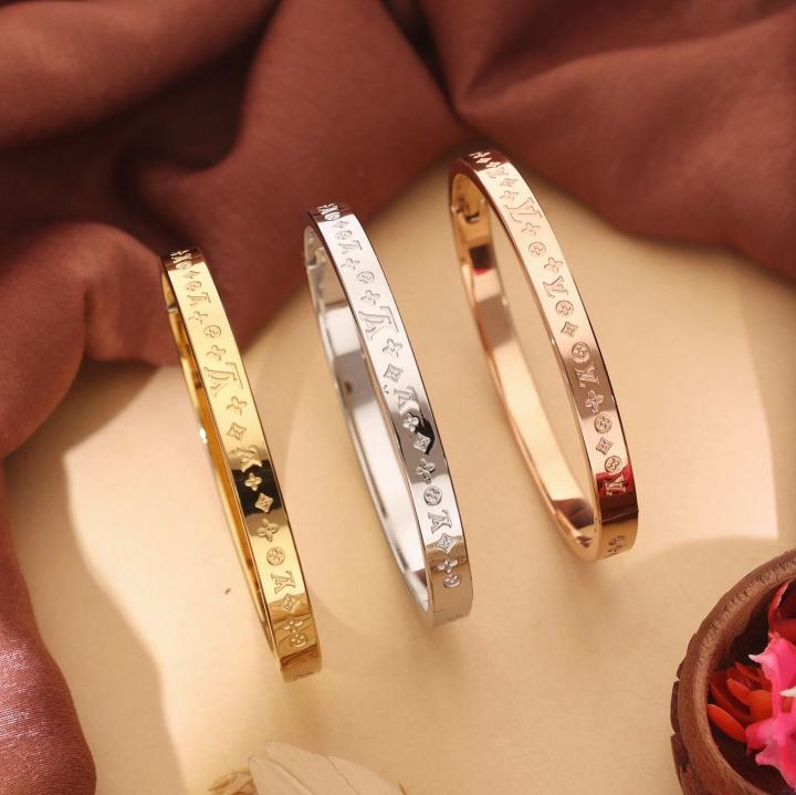 3pcs set stainless steel women bracelet 398 Artificial jewellery manufacturers