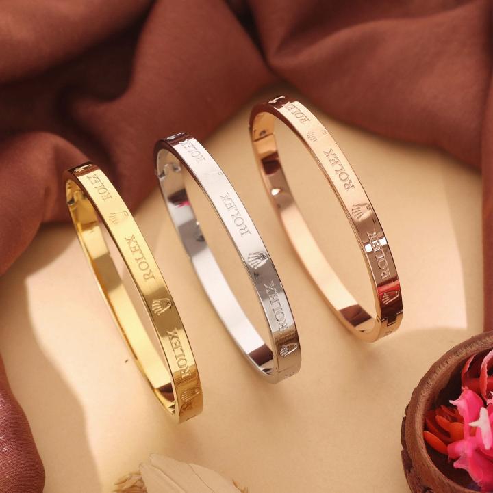 3pcs set stainless steel women bracelet 407 Artificial jewelry manufacturers in India