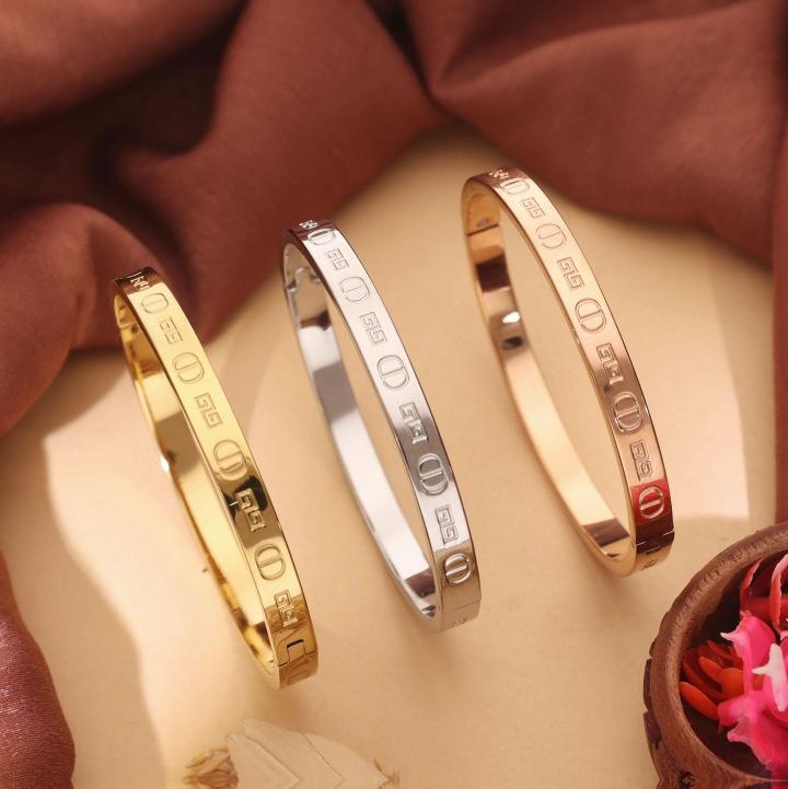 3pcs set stainless steel women bracelet 408 Indian fashion jewelry suppliers