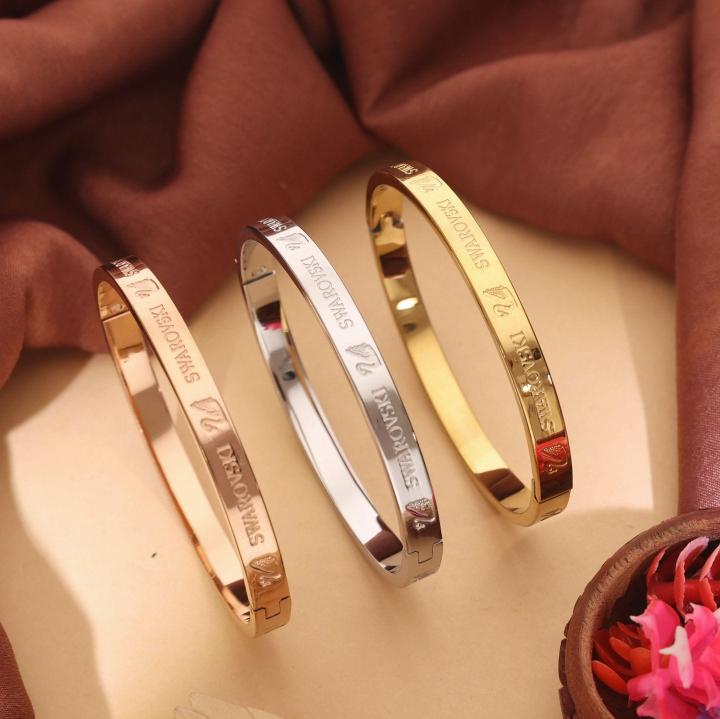 3pcs set stainless steel women bracelet 416 Indian fashion jewellery wholesale