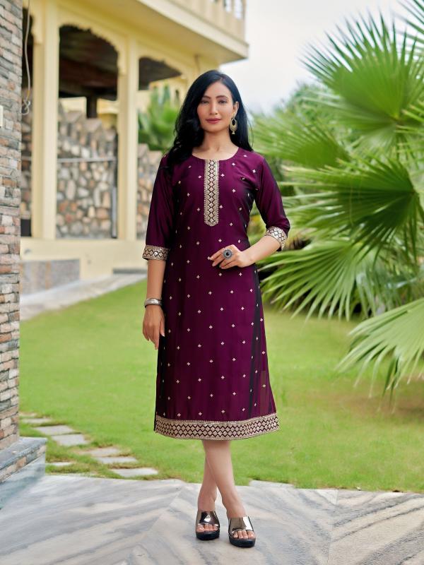 Aanchi bella straight cut kurti wholesaler in baguiati