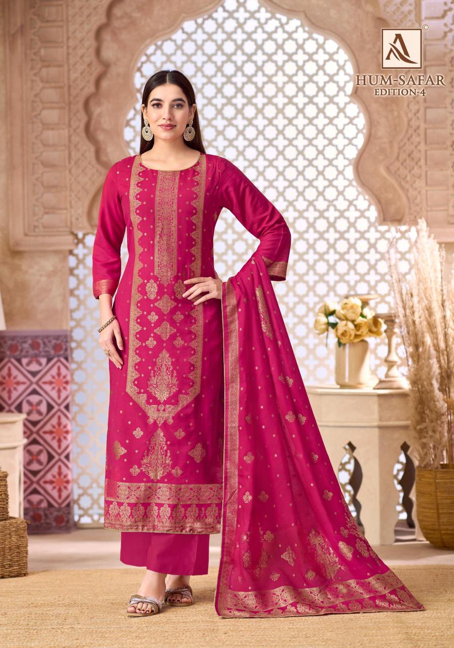 Alok suit hum-safar 4 buy wholesale dress materials 