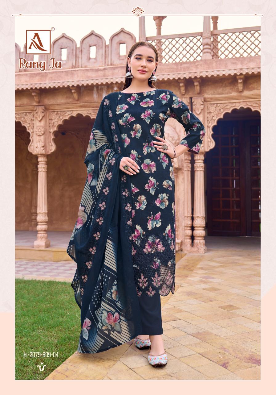 Alok suit rang ja cotton print wholesalers of dress materials