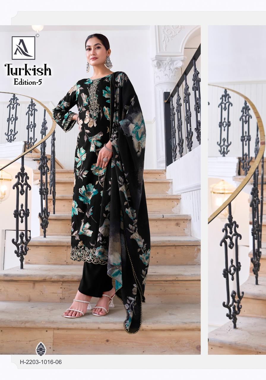Alok suit turkish-5 dress material wholesalers in jaipur