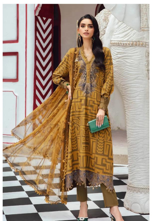 Alzohaib Az 1454 And 1455 Chiffon Dupatta Designer salwar kameez manufacturers