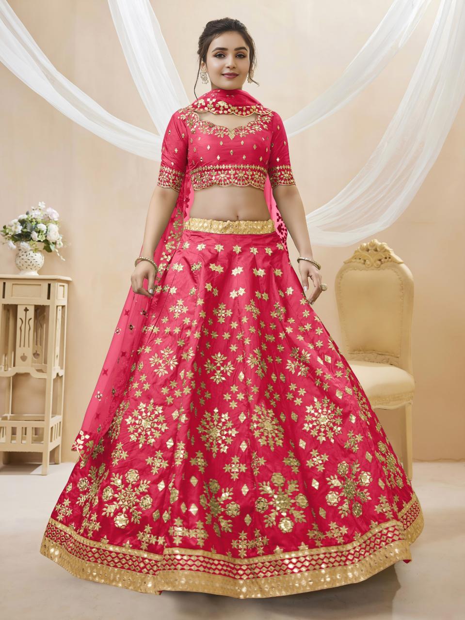Angelic Silk Pink Bridal Lehengha choli wholesale in Pune
