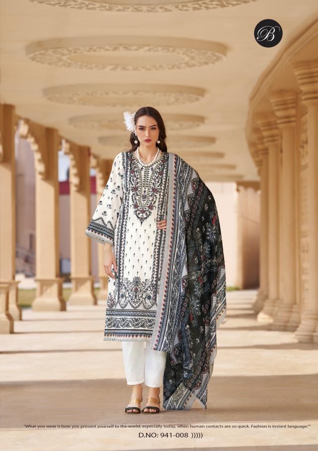 Belliza naira vol-129 lawn cotton dress material wholesale 